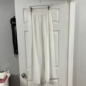 Ramy Brook White Wide Leg Pants